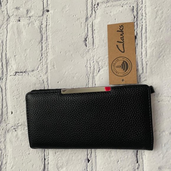 clarks leather wallet